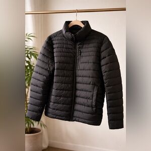 Kenneth Cole Black Lightweight Quilted Puffer Jacket Size Medium